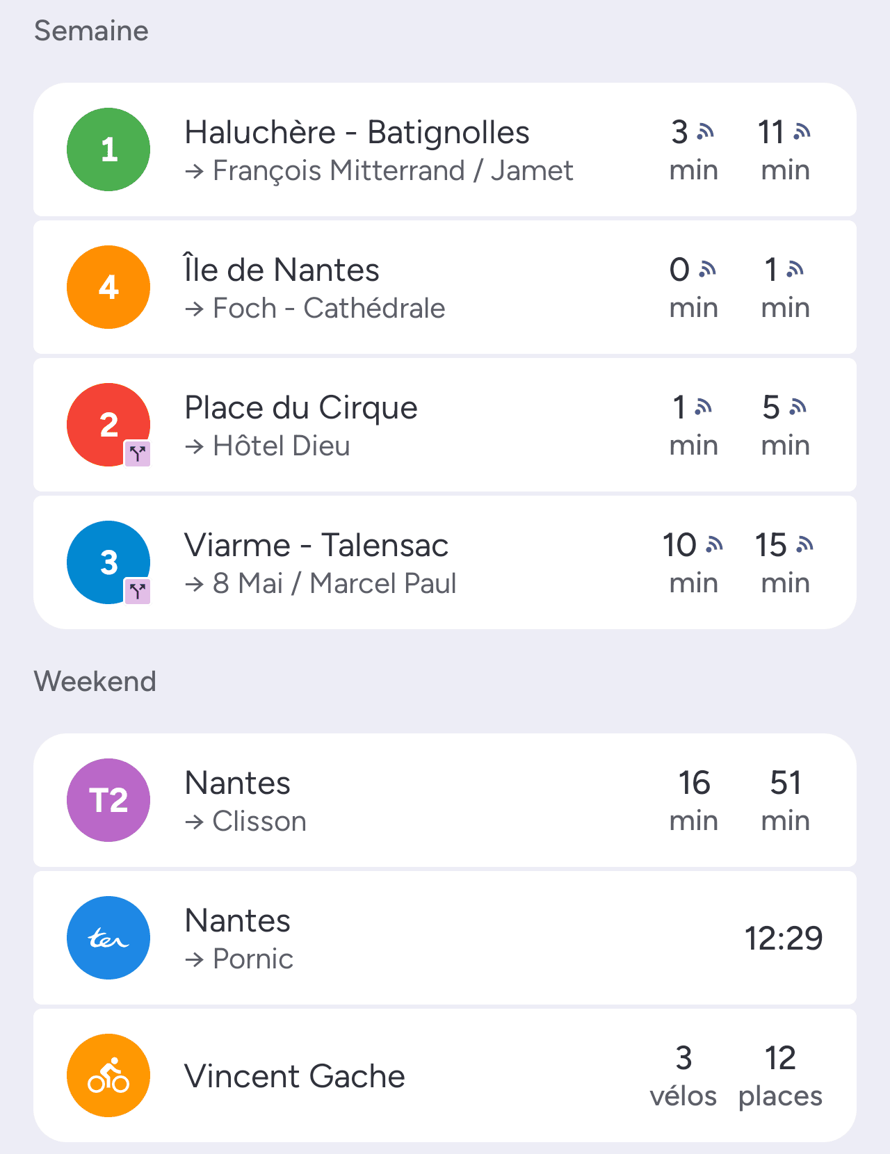 Les trams sont suivis en direct, le Tram-Train et le TER affichent l’horaire prévu