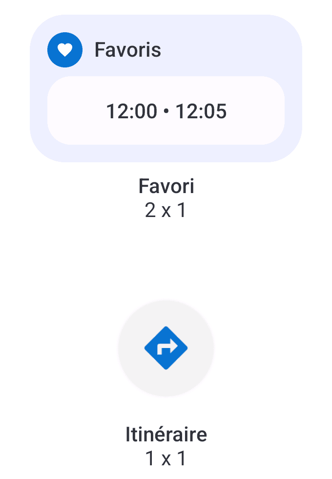 Les deux widgets de Naonedbus